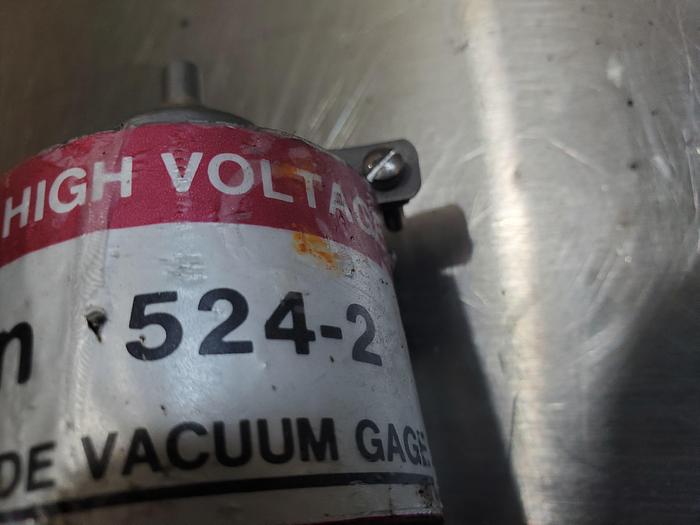 Used Varian Tube Cold Cathode Vacuum Gauge 524-2 (Z1)