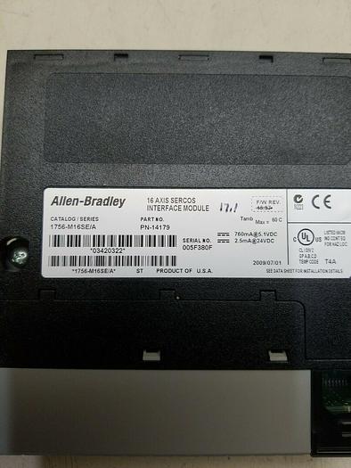 Used ALLEN BRADLEY CONTROLLOGIX 1756-M16SE SER. A