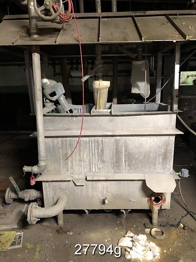 Used Manchester Vertical Size Press, 98" Face Rolls. #27794