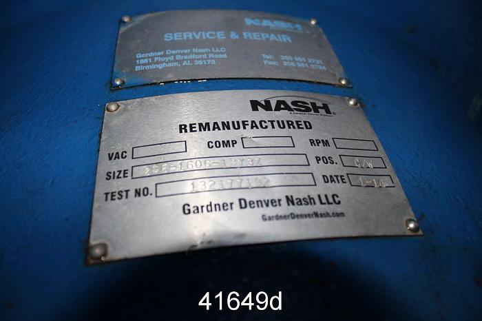 Used Nash 2BE1606 Vacuum Pump #41649