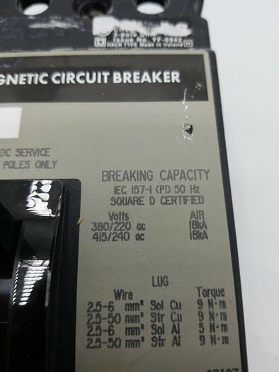 Used SQUARE D CIRCUIT BREAKER IEC 157-1