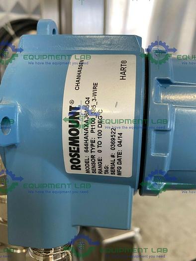 Used Exergy  02655-05 Stainless Steel Shell & Tube Heat Exchanger 20.3 Sq. Ft. on Cart