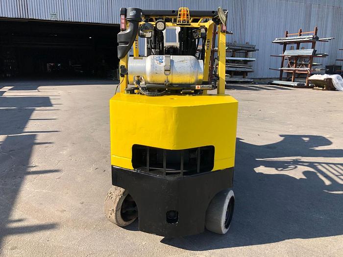 Used 12,000 POUND ROLL CLAMP FORKLIFT TRUCK W/ 60” DIAMETER CASCADE ROLL CLAMP