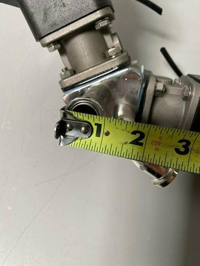 Used 2 ITT Sherotec Stainless Steel Diaphragm Valves w/ Position Monitor