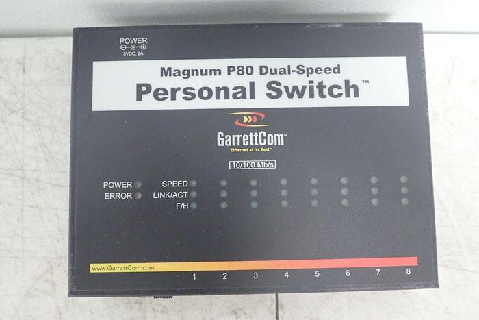 Used GarrettCom Model P80C-GEM Magnum P80 Dual-Speed Personal Switch w/ Power Supply
