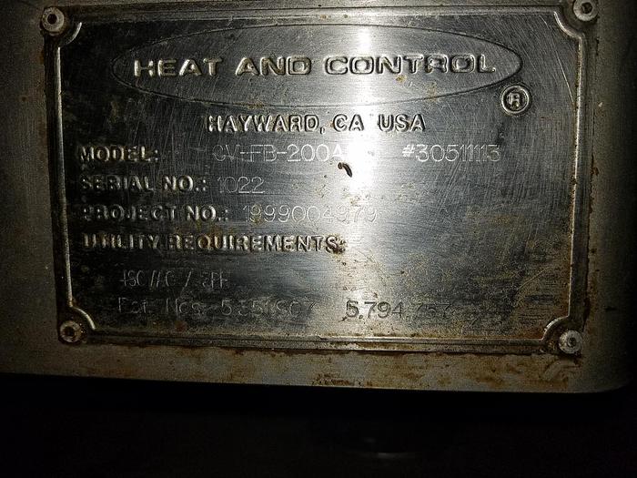 Used HEAT AND CONTROL FASTBACK 200A CONVEYOR