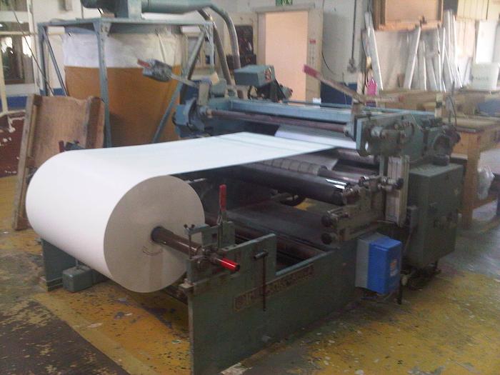 Used 53" (1.35M) LA MECCANICA TRL 1350 CASH ROLL SLITTER, 49" (1250MM) UNW 12" (300MM) REW
