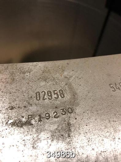 Used Black Clawson 60NP60 Low Pulse Pressure Screen Basket, .012" Slots #34986