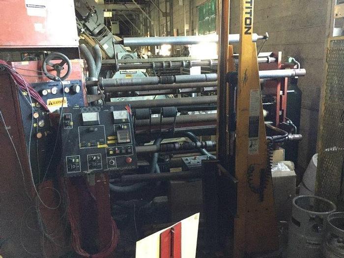 Used 62" DUSENBERY DUPLEX SLITTER REWINDER MDL. 10000
