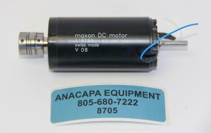 Used Maxon 118799 DC Motor V 08, 36 mm, Graphite Brushes, 70 Watt (8705)W