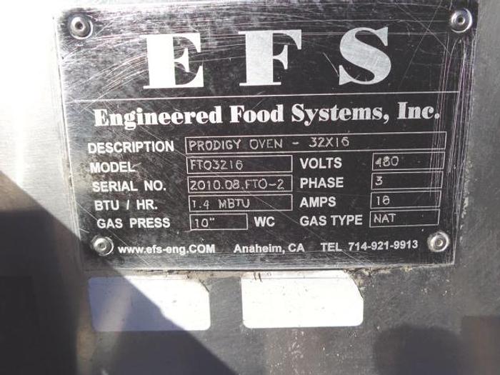 Used Oven, Belt, 32" X 16', EFS, Mdl FTO-3216, Gas-Fired #C742508