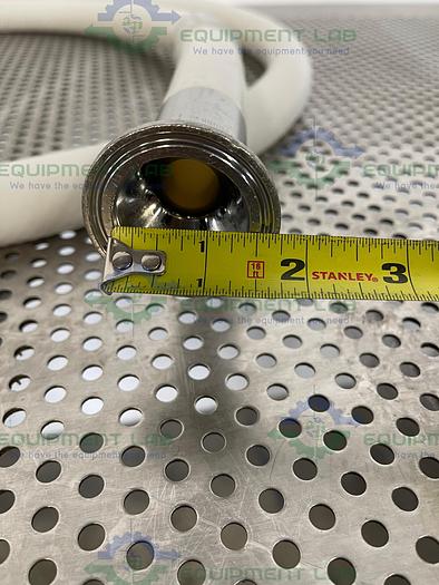 Used Sani Tech  STHT-R-HD-0750 120" Silicone Hose w/ 1 1/2" Sanitary Fitting