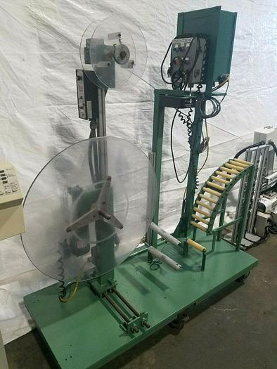 Used Motorized Stock Reel with paper Inter-leaf Material Feed Press Side Stamping