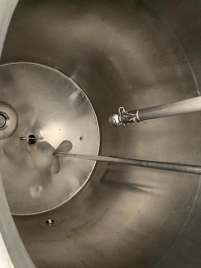 Used 850 liters rustfri proces tank