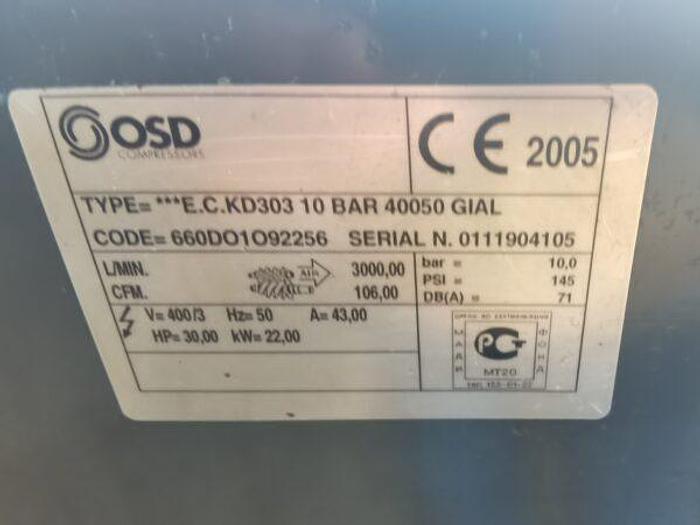 Usado Compressor de parafuso OSD KD303M