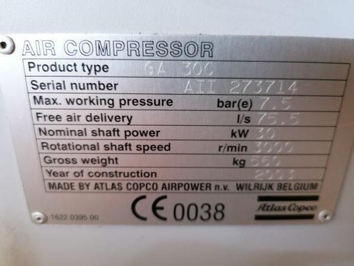 Usado Compressor de parafuso ATLAS COPCO