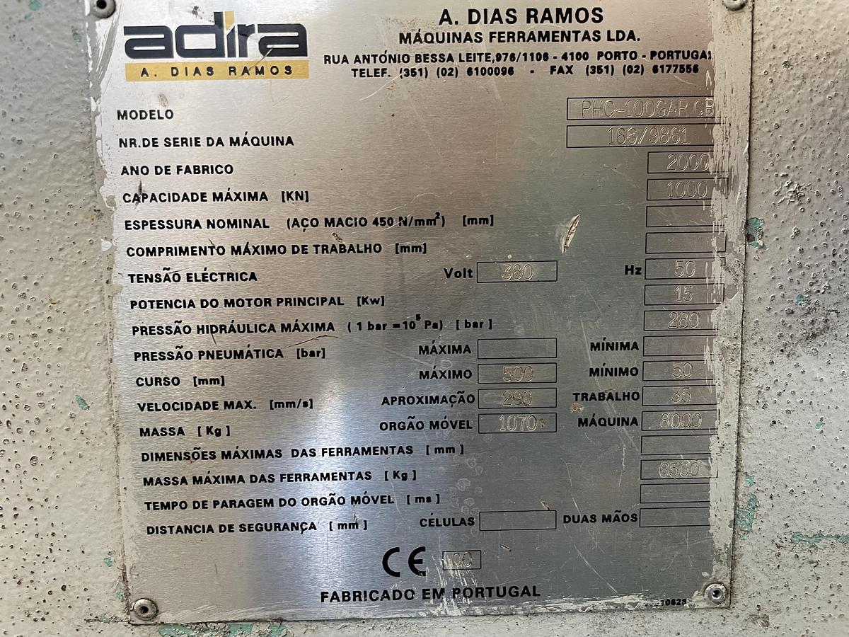 Usado Prensa Hidráulica ADIRA PHC 100 GAR CB