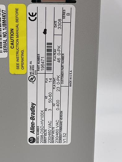 Allen-Bradley 2098-DSD-HV100X