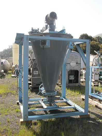 Used Mixer, Nauta, 25 CF, S/st, 48" Dia. X 72" Deep, #S736325