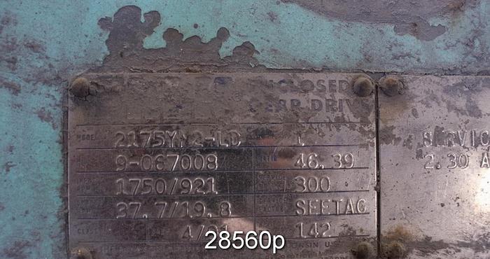 Used Andritz/Dupps 3620 Dewatering Screw Press With Falk Gear Box #28560