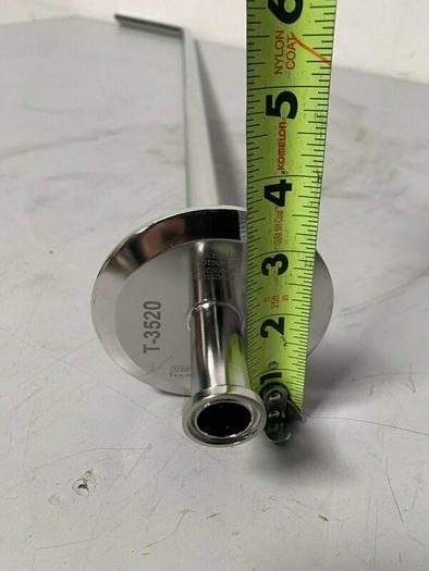 Used Fluid Line 35" Stainless Steel Siphon Tube w/ Slanted Outlet & 3/4" Sanitary Fit