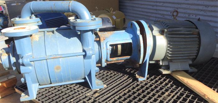 Used Pump, Vacuum, 15 HP, Liquid Ring, Travaini, 133 CFM #S743031