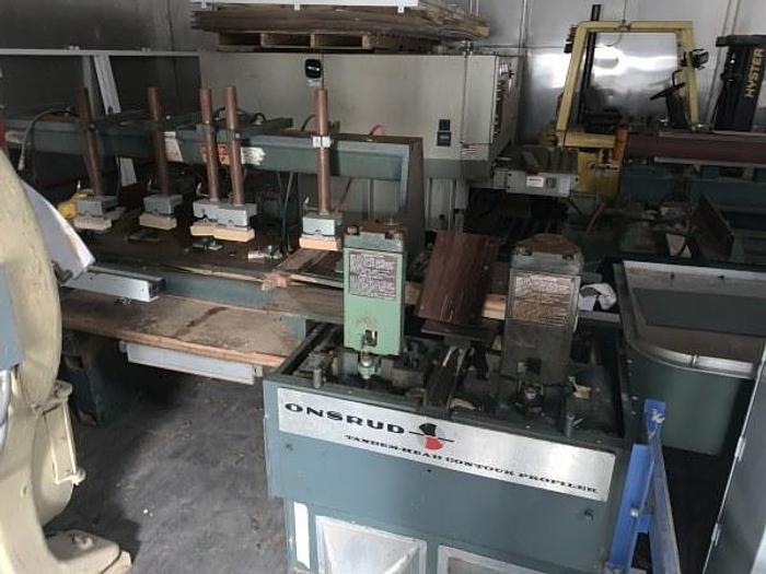 Used ONSRUD DOUBLE-HEAD PROFILER SHAPER