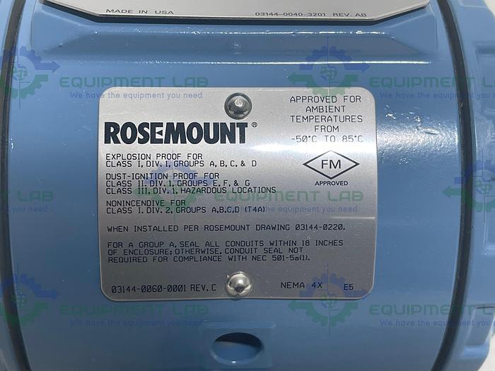 Rosemount  3244MV Smart Temperature Transmitter 3244MV1E5U1B4Q4X3