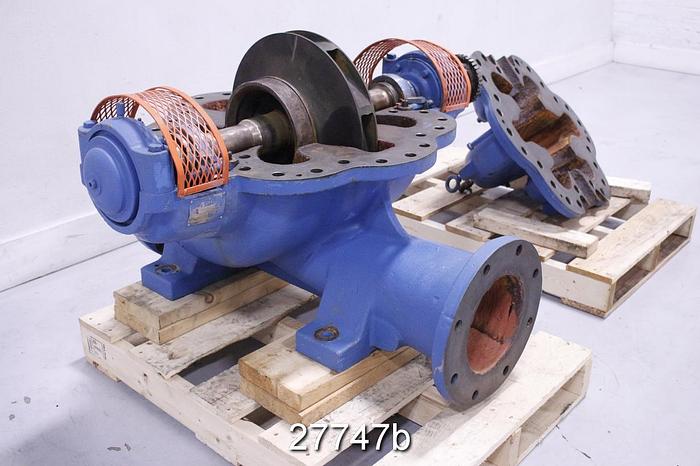 Used Peerless 8A16B Single Stage Split Case Pump, 8x10x16, 16 1/4" Impeller, Bronze Impeller #27747