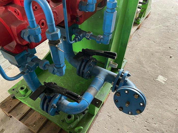 Used Tandem axial piston pump with Rexroth A4VSO 250 DS1/20 + A4VSO 125 DS1/10