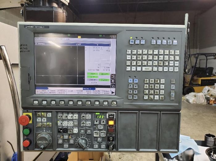 Used 2011 OKUMA Genos L400-E CNC Lathe