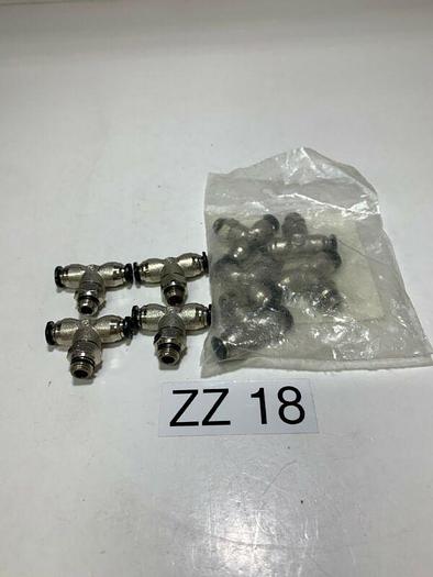 Qty.9 Alpha 50210N-5-1/8 Swivel Branch Tee Nickel Brass 5mm Tb X 1/8