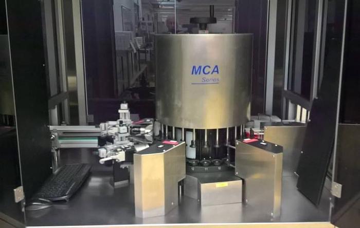 Used U 14424 D - Inspection Machine for Infusion Bottles OPTREL MCA 150