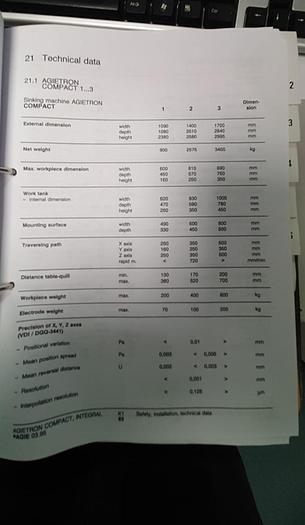 Used 1994 Agie Agietron Compact 2