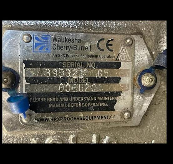 Used Waukesha Model 133 Positive Displacement Pump