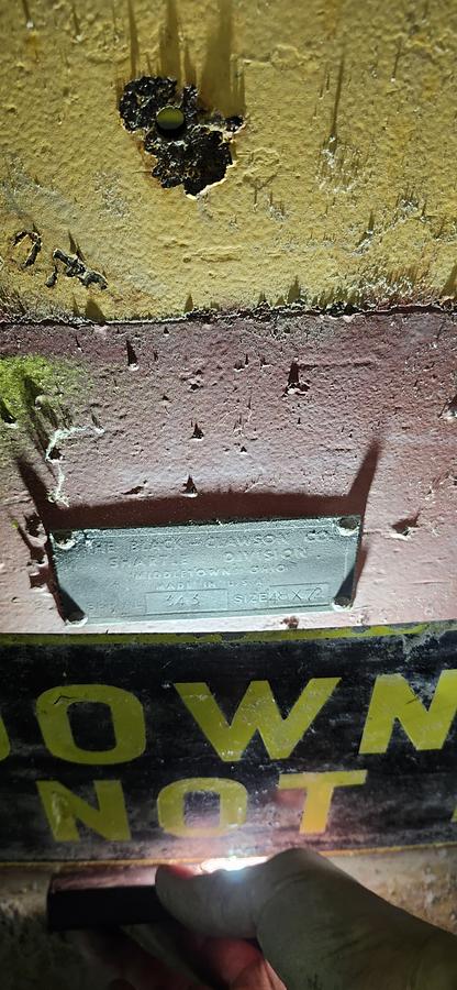 Used Black Clausen Roll Splitter 48" x 72"