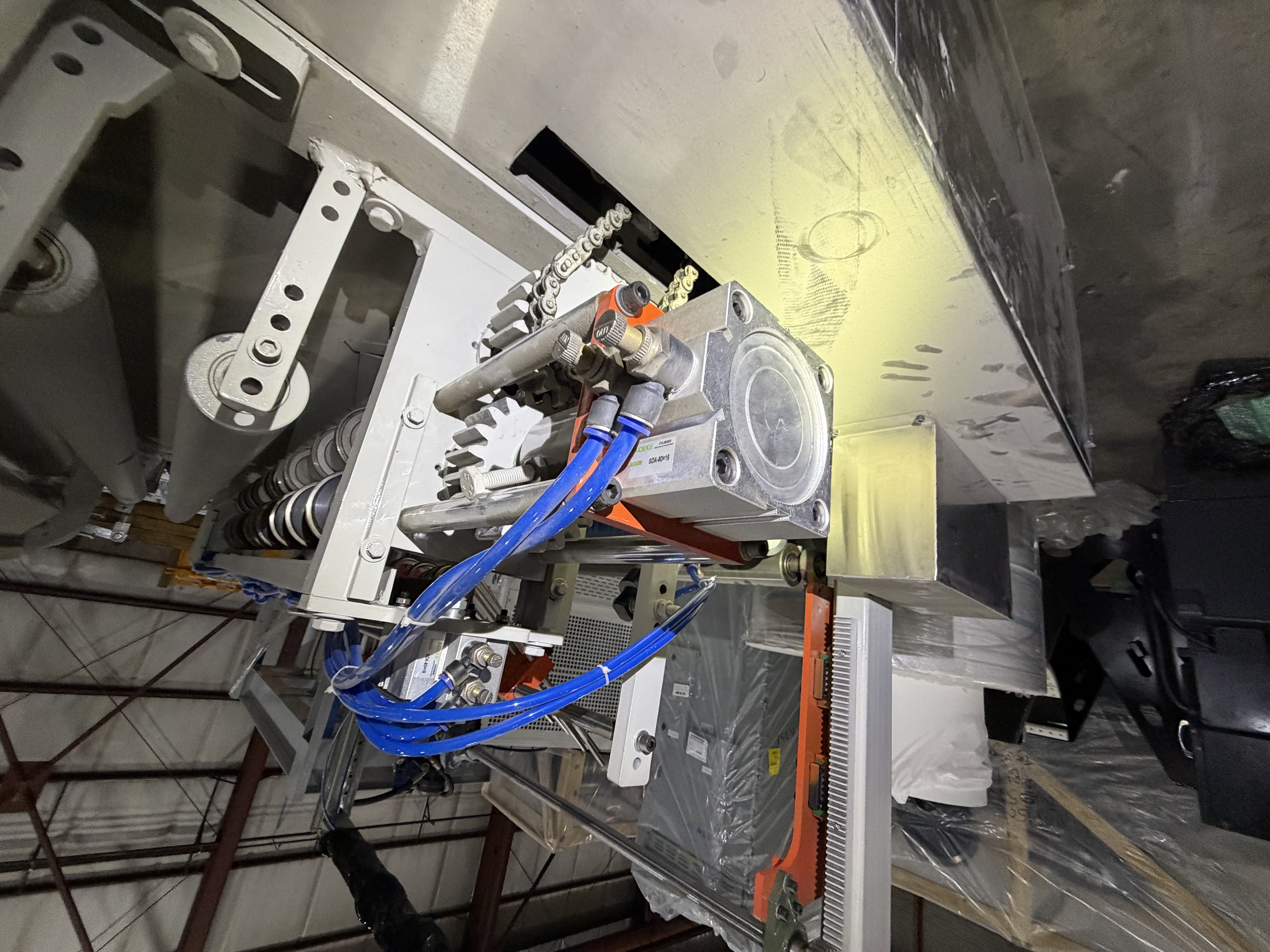 Used 72" Wide Wet Wipe Converting Line