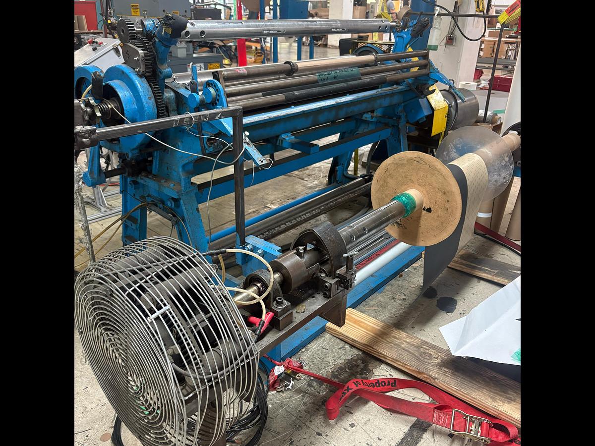Used 60” Cameron Model 26-2A Slitter Rewinder
