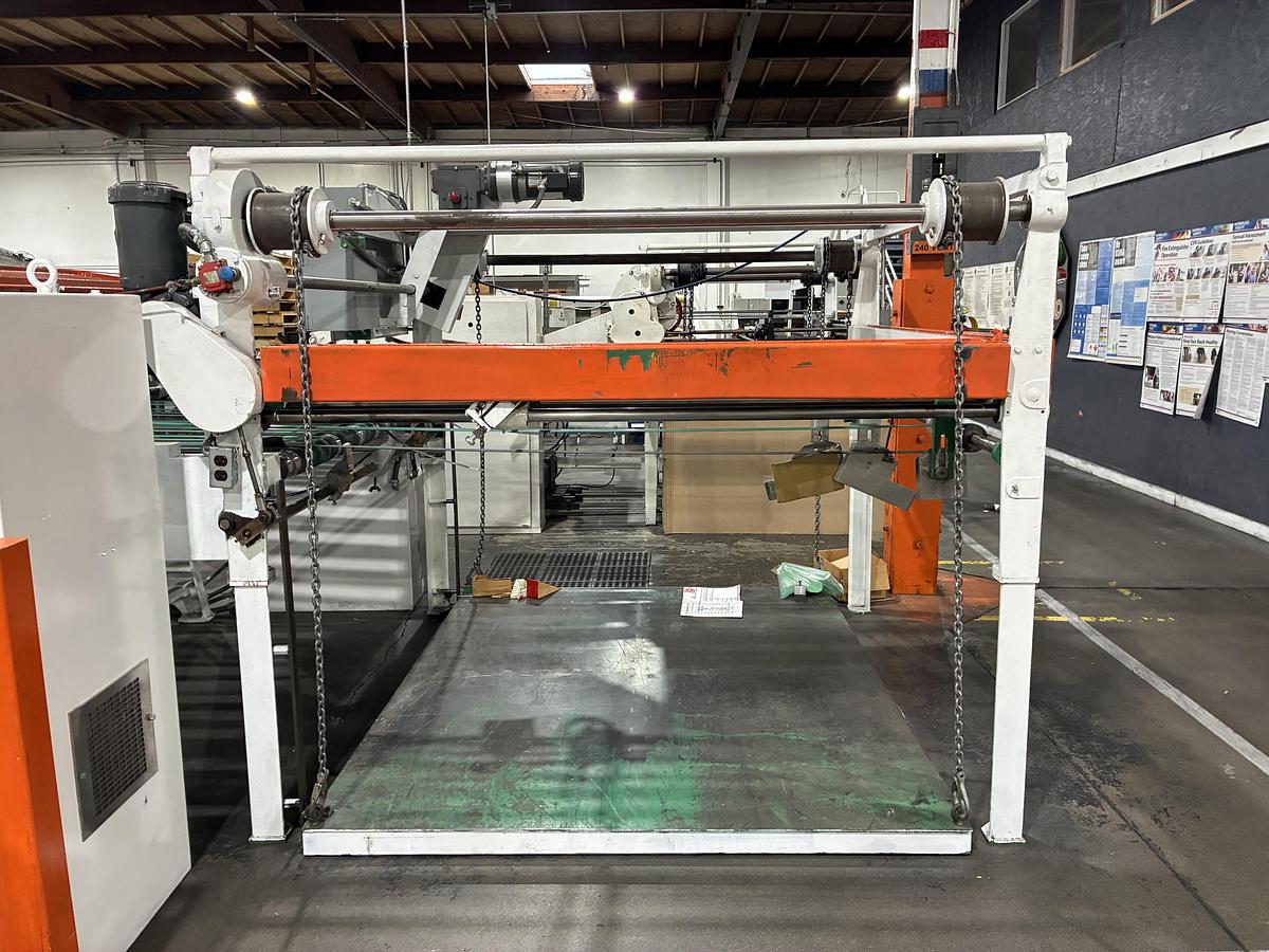 Used 72 "Beck Sheeter with Piler