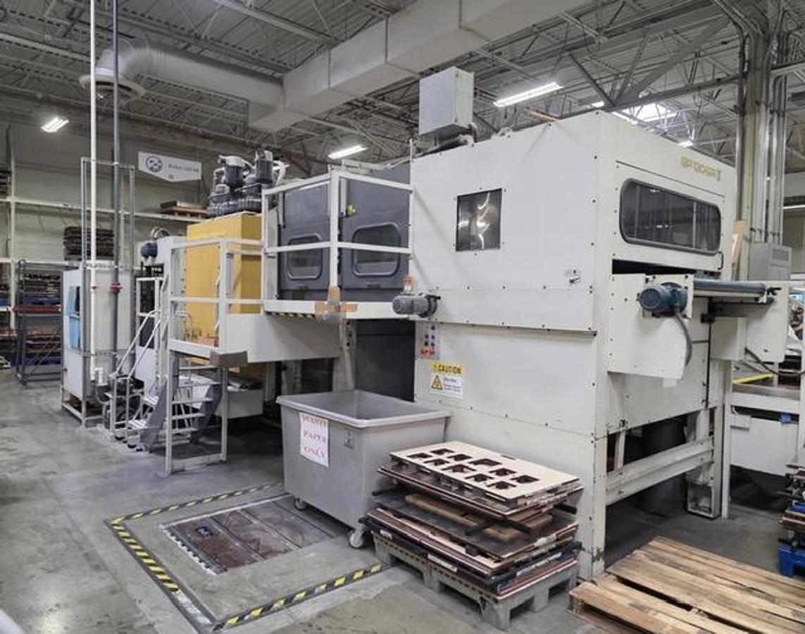 Used 1991 Bobst 130 ER Die Cutter Blanker