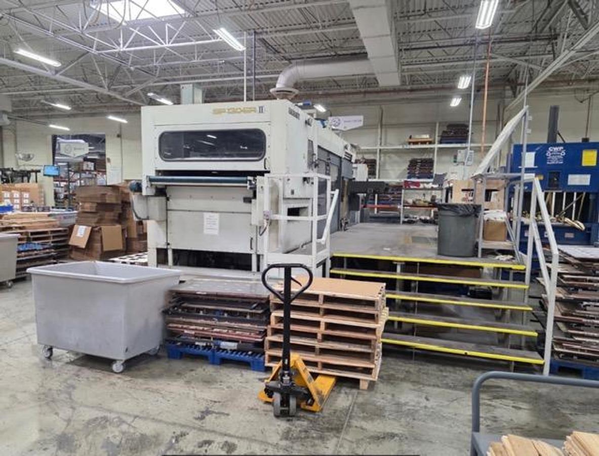 Used 1991 Bobst 130 ER Die Cutter Blanker