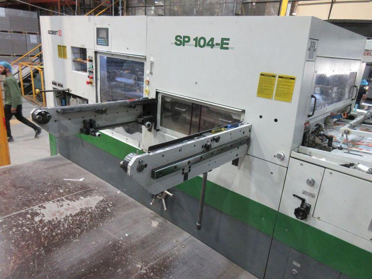Used 2003 Bobst SP 104-E Die Cutter