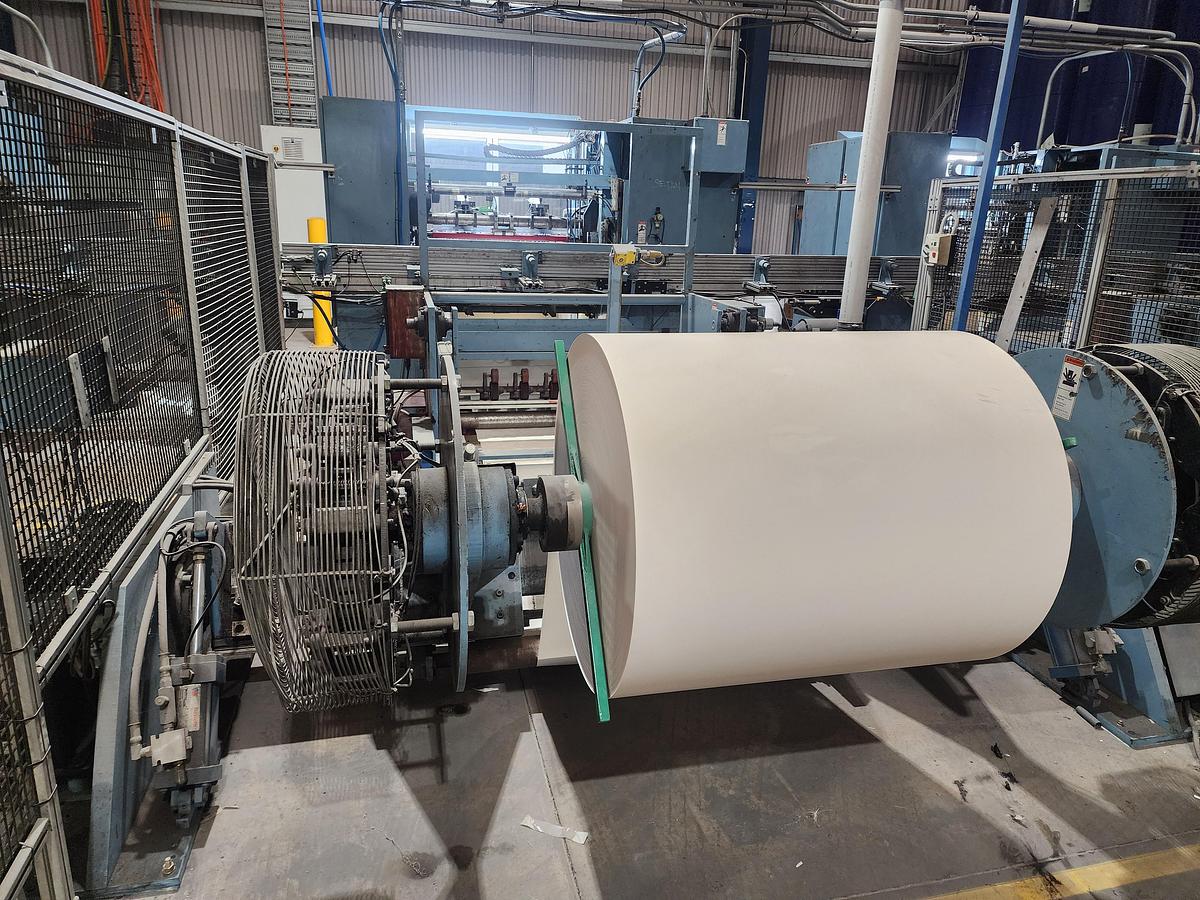 Used 2007 Jennerjahn Fully Automatic Dual Paper Slitting Machine Model DJJF 39