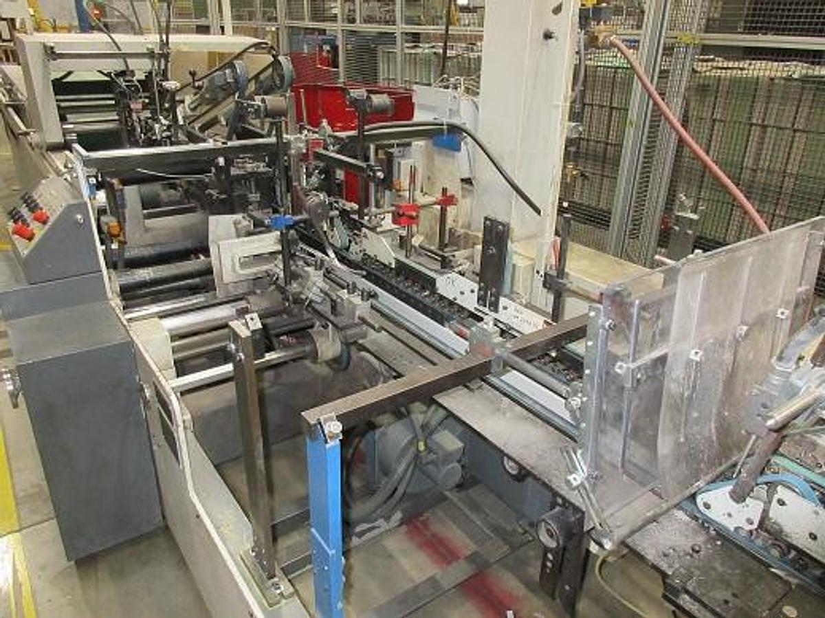 Used 1994 Bobst Domino 110 M-II Folder Gluer with 4/6 corner