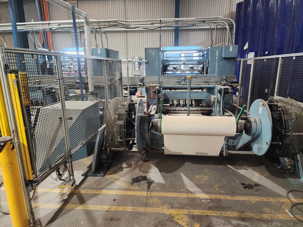 Used 2007 Jennerjahn Fully Automatic Dual Paper Slitting Machine Model DJJF 39