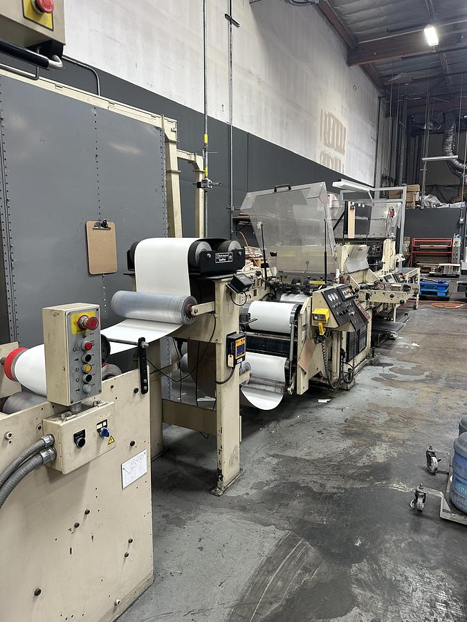 Used 2001 PCMC - 18” 8 color Flexo with Die Cutter and Striping