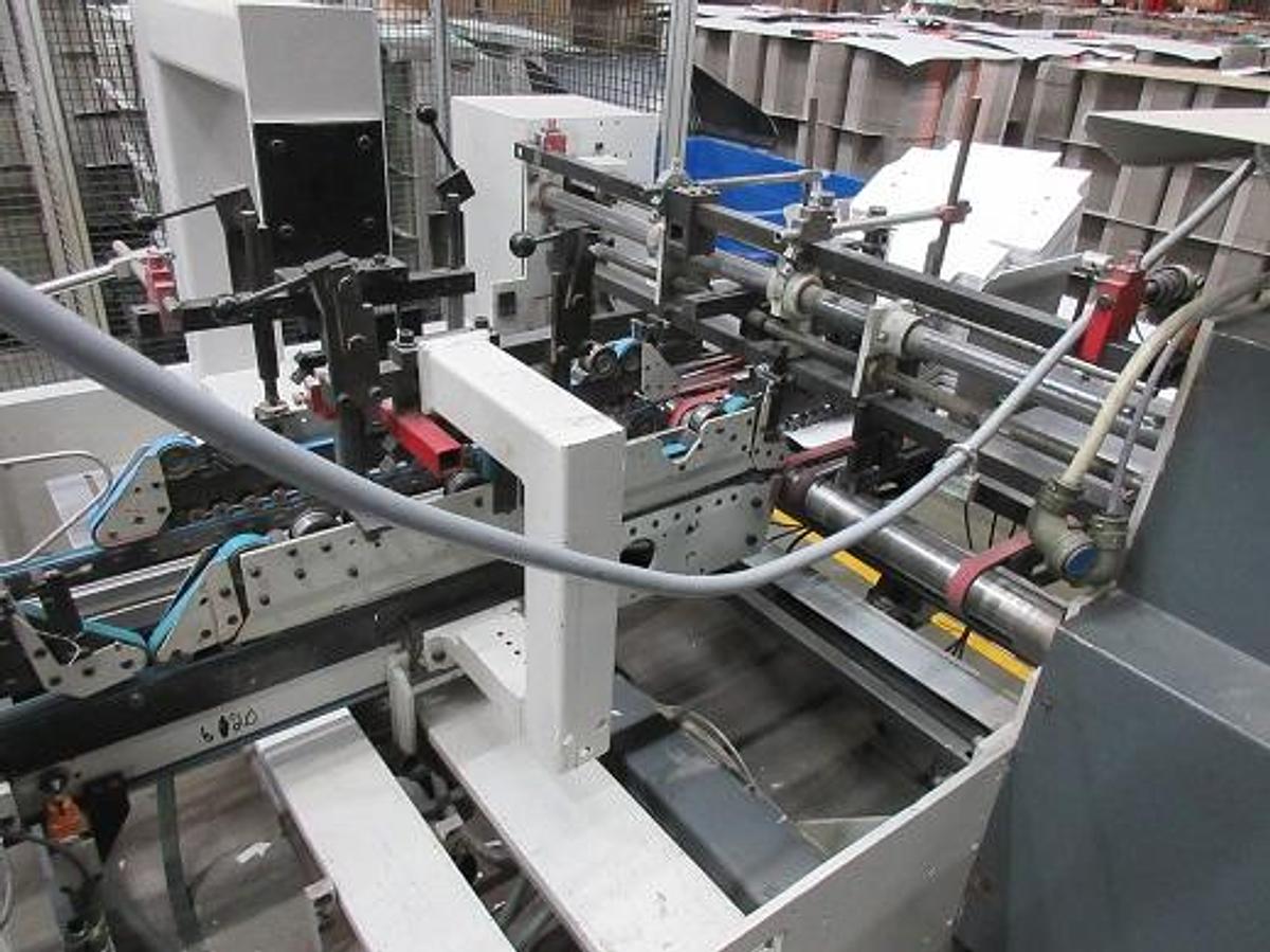 Used 1994 Bobst Domino 110 M-II Folder Gluer with 4/6 corner