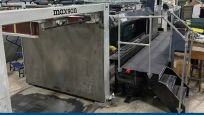 Used 2013 Maxson MHD Model Dual Kinfe Sheeter