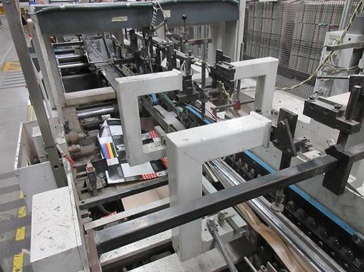 Used 1994 Bobst Domino 110 M-II Folder Gluer with 4/6 corner