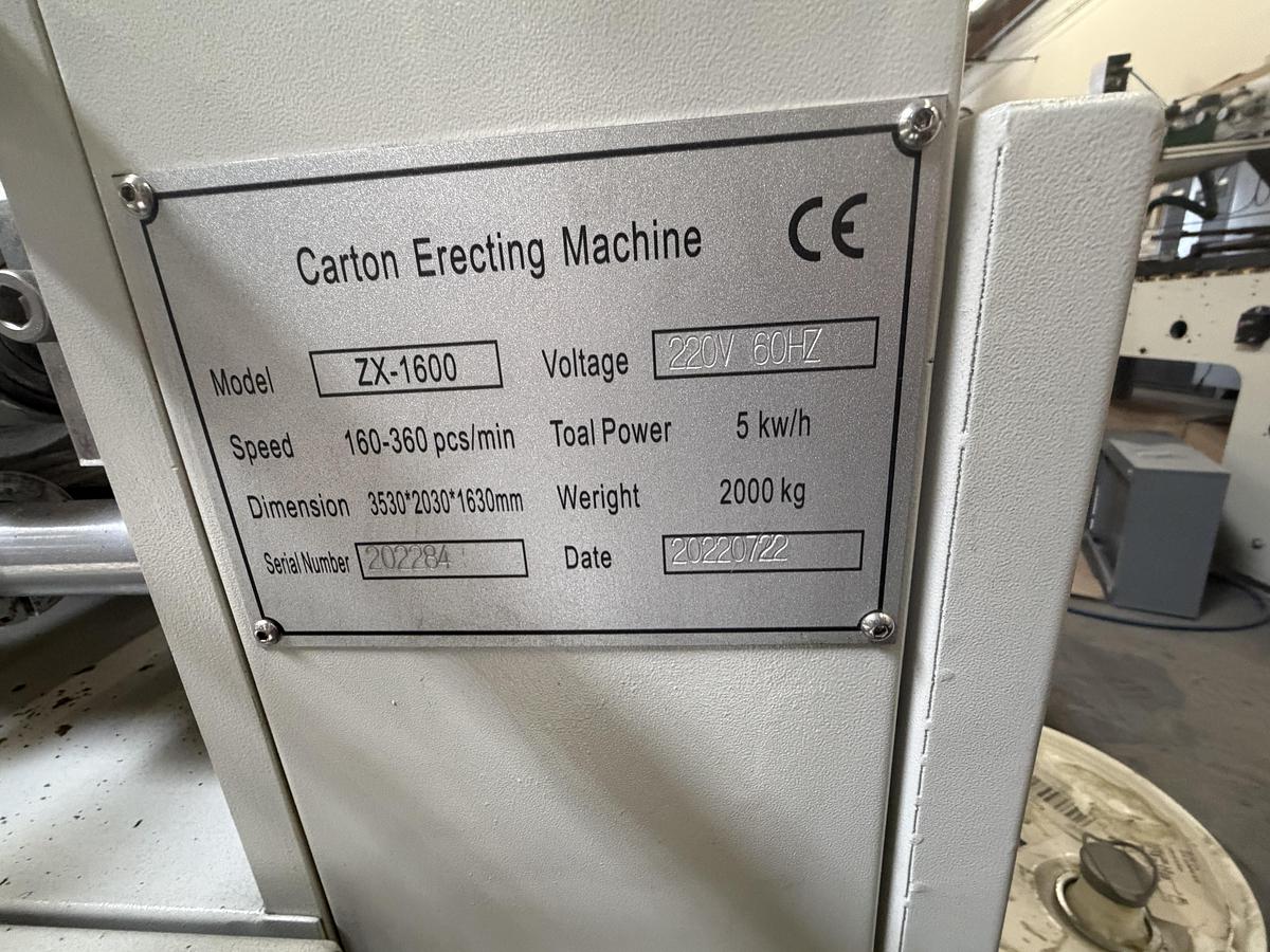 Used FEIDA ZX-1600 is a double-lane Tray Former